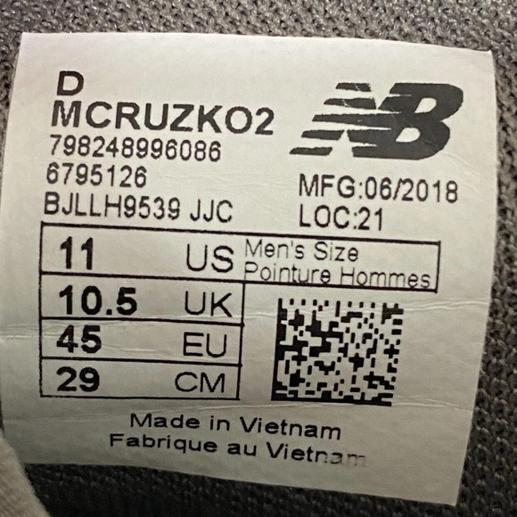 New Balance Cruz V2 Knit Athletic Shoes Olive 11 Retro Running Shoe Leather NB - Picture 4 of 9